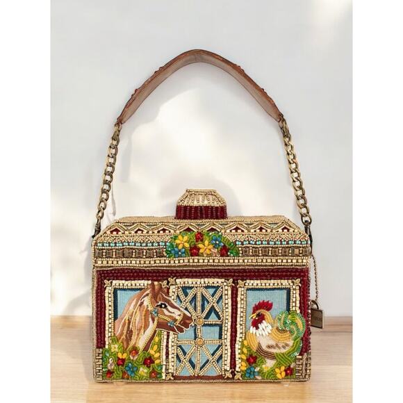 NWT Mary Frances Bag #S002-401 “Barnyard” Beaded Bag - Picture 1 of 7